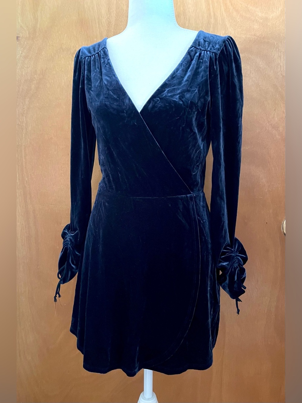 Urban Outfitters velvet mini dress. Size M. Long sleeve